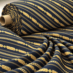 Chain Print Satin Fabric by the Metre - Whotex Fabrics London