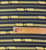 Chain Print Satin Fabric by the Metre - Whotex Fabrics London