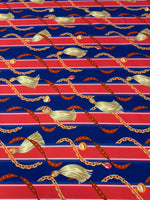 Chain Stripe Moss Crepe Fabric by the Metre - Whotex Fabrics London