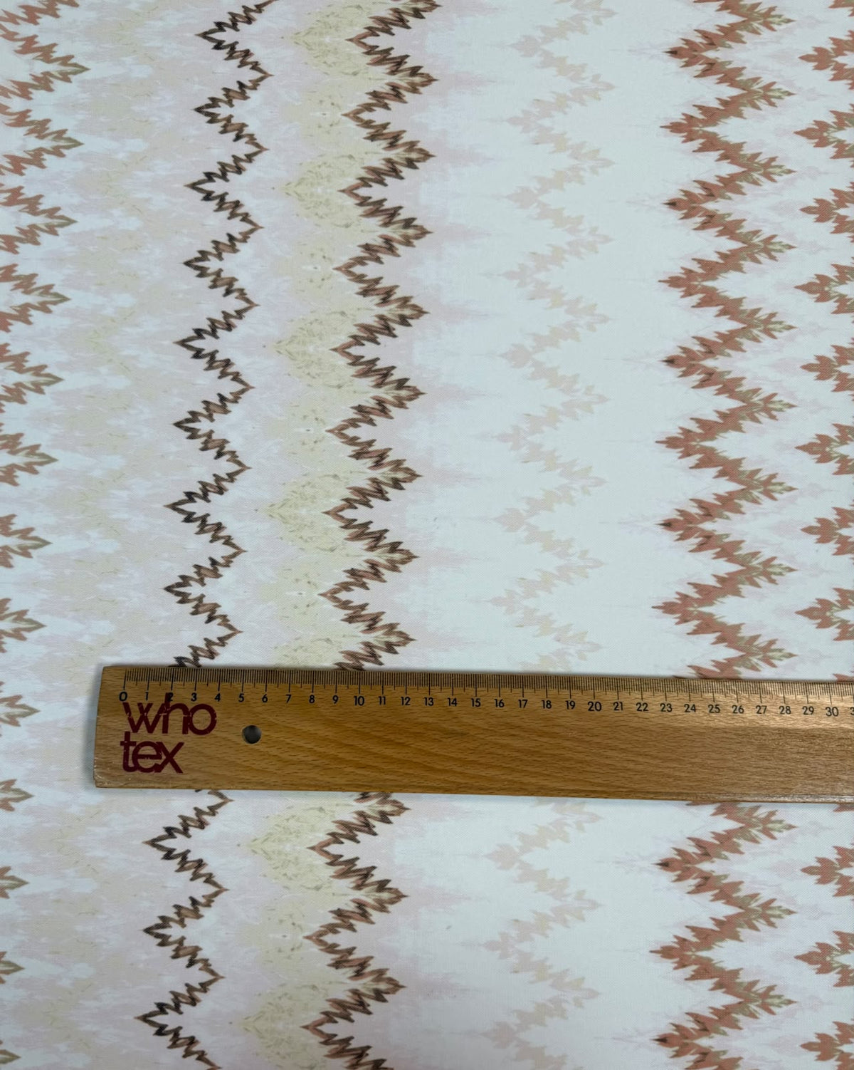 Champagne Zigzag Power Mesh Fabric by the Metre - Whotex Fabrics London