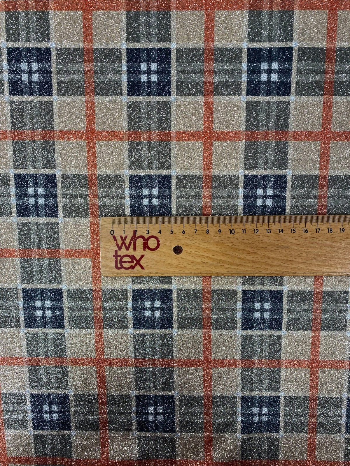 Check Lurex Fabric by the Metre - Whotex Fabrics London