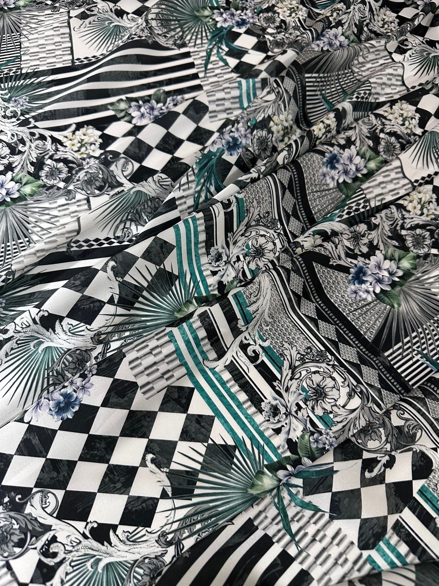 Checkerboard Pattern Fabric , Patchwork Pattern Fabric By The Yard - Whotex Online Fabric Store