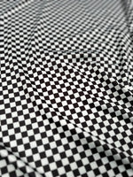 Checkers Pattern Fabric, Black And White Small Squares - Whotex Online Fabric Store