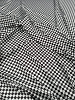 Checkers Pattern Fabric, Black And White Small Squares - Whotex Online Fabric Store