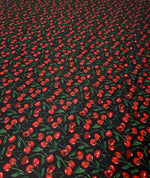 Cherry Print Fabric by the Metre - Whotex Fabrics London