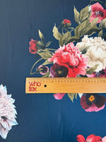 Cherub Floral Crepe Fabric by the Metre - Whotex Fabrics London