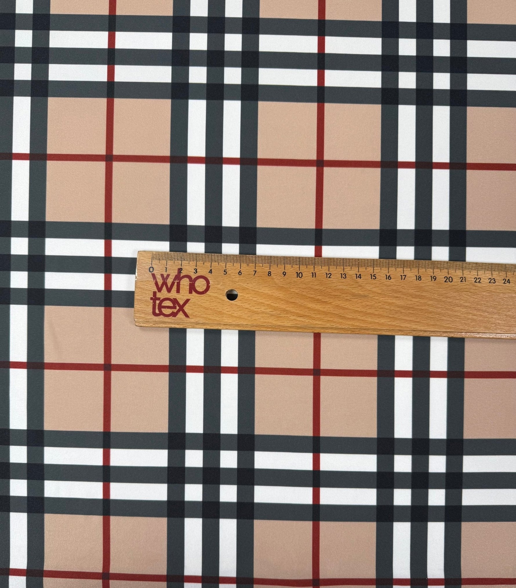 Classic Check Spandex Fabric by the Metre - Whotex Fabrics London