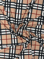 Classic Check Spandex Fabric by the Metre - Whotex Fabrics London