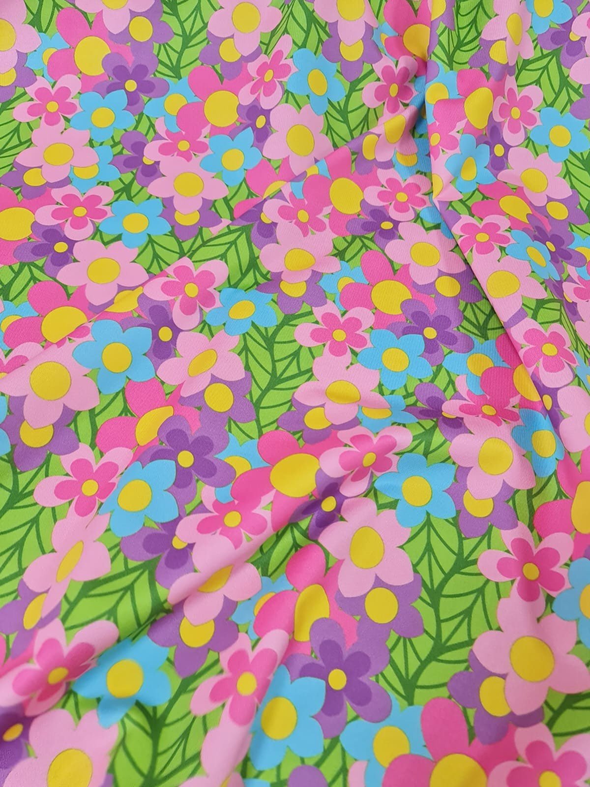 Colorful Flowers Pattern Fabric By The Yard - Whotex Online Fabric Store