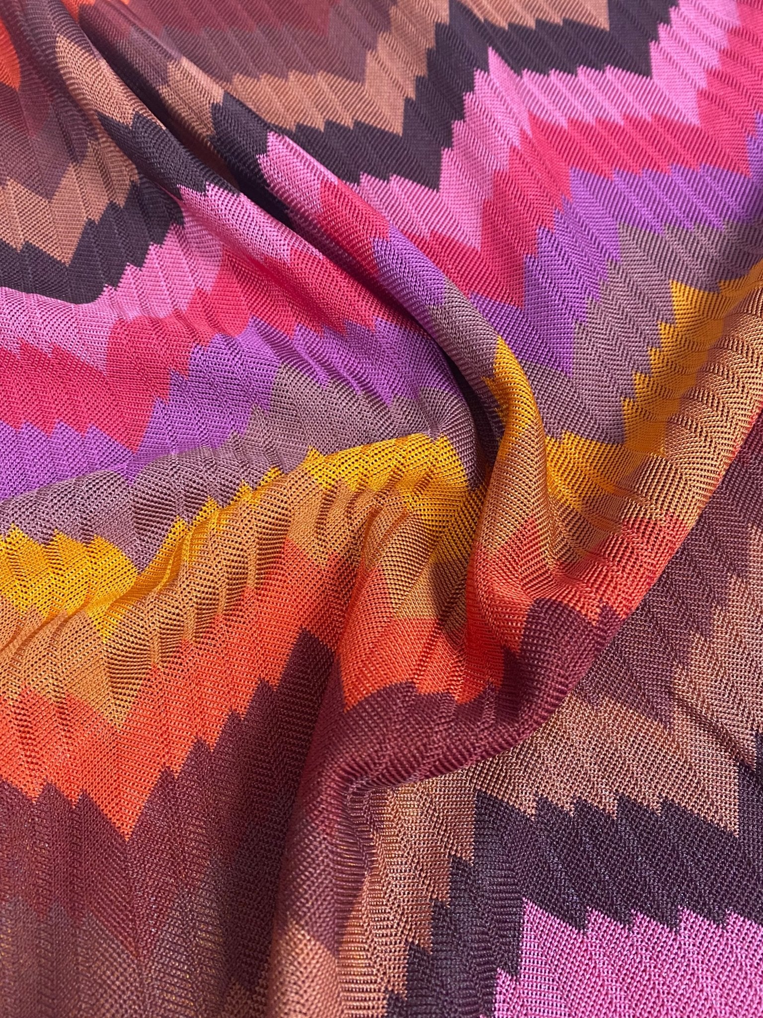 Colorful Zigzag Chevron Pattern Fabric - Whotex Online Fabric Store