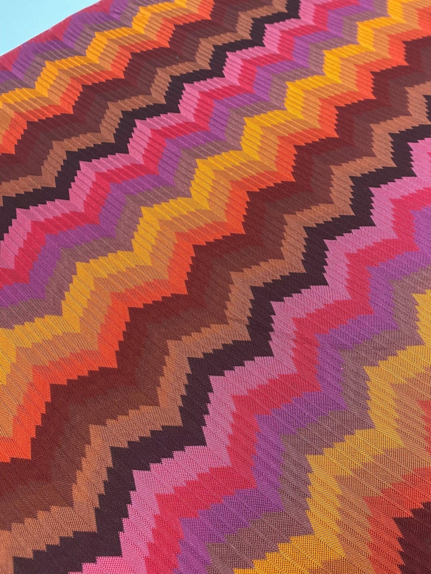 Colorful Zigzag Chevron Pattern Fabric - Whotex Online Fabric Store