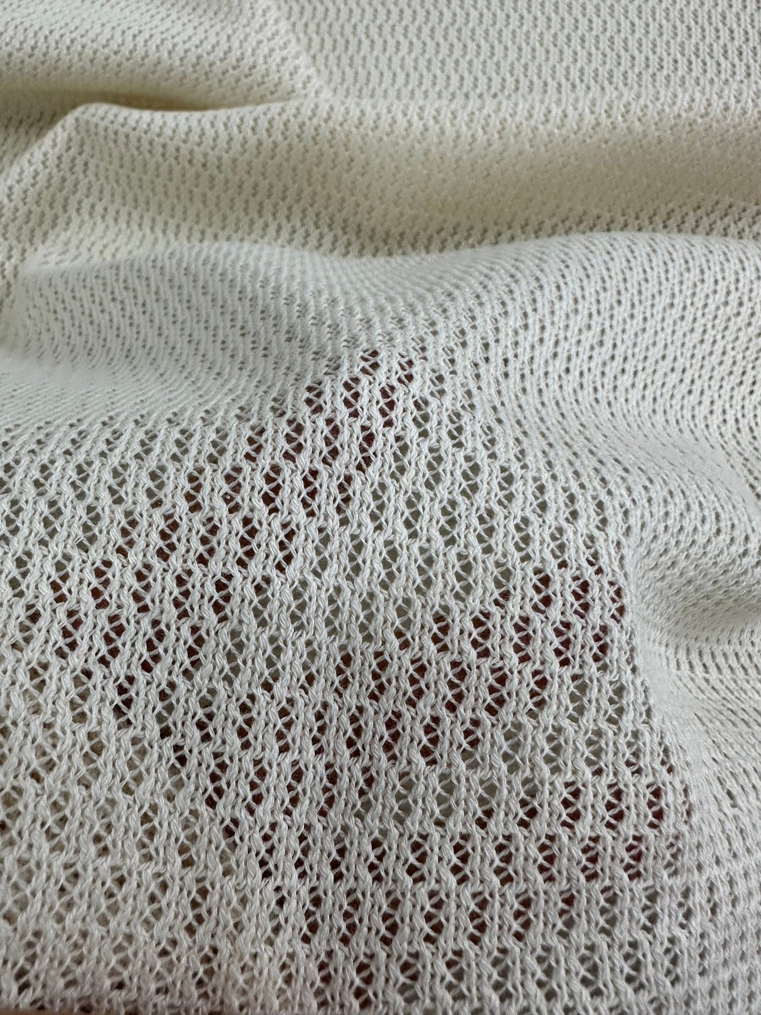 Cotton Fish net Mesh Fabric, %100 Cotton Off - white Mesh Fabric - Whotex Online Fabric Store