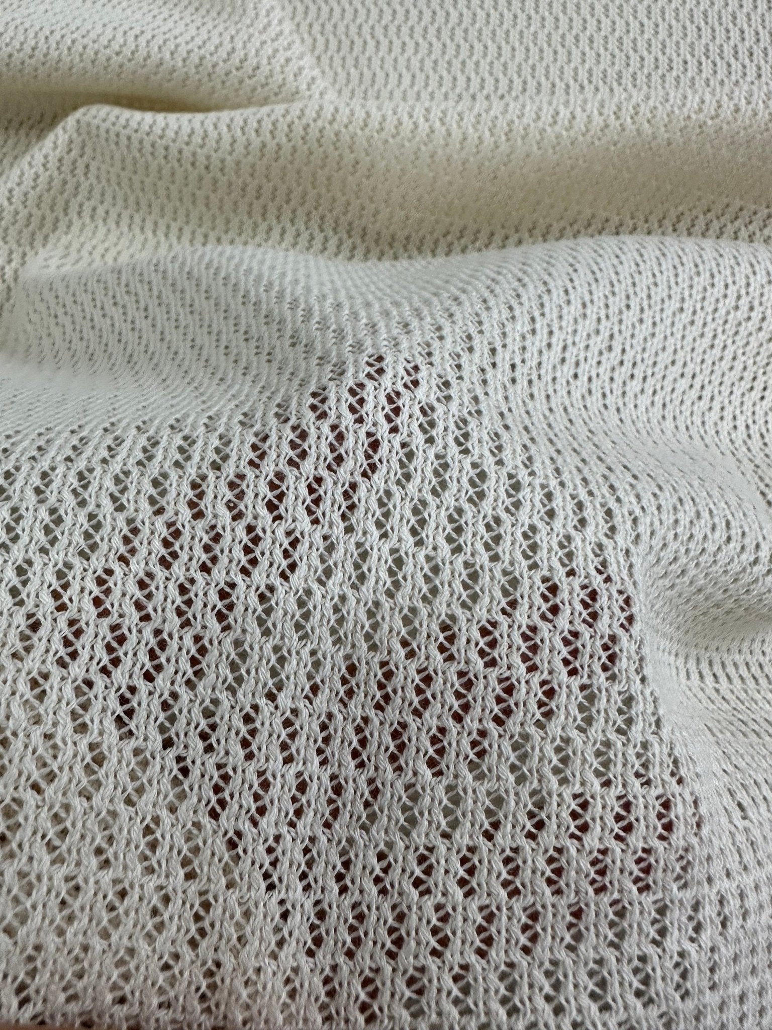 Cotton Fish net Mesh Fabric, %100 Cotton Off - white Mesh Fabric - Whotex Online Fabric Store