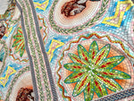 Coupon Fabric, Greek Mosaics print Silky Crepe Fabric , Fabric by the yard, Panel Fabric 150*100cm // 1.64 * 1.09 yard - Whotex Online Fabric Store