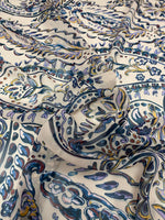 Cream Background Paisley Print Fabric - Whotex Online Fabric Store