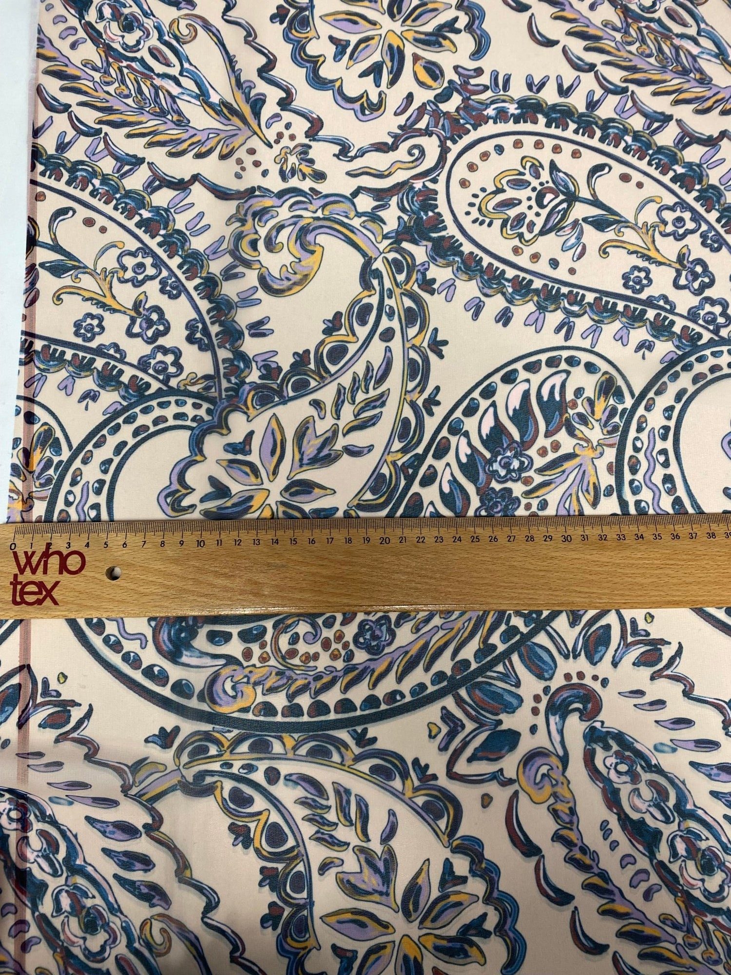 Cream Background Paisley Print Fabric - Whotex Online Fabric Store