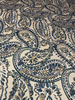 Cream Background Paisley Print Fabric - Whotex Online Fabric Store