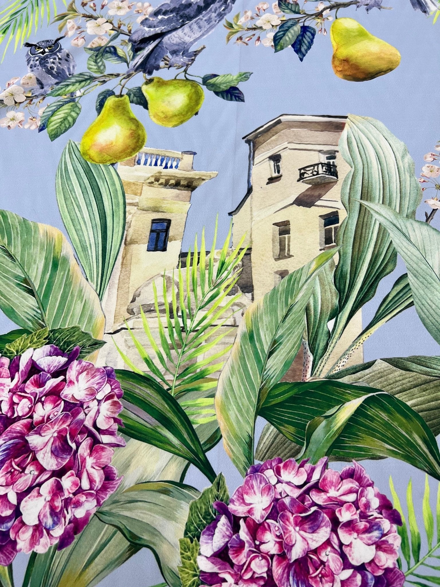 Crepe Fabric, Parrot Print Fabric - Whotex Online Fabric Store
