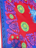 Crepe Fabric, Purple Swirl Pattern Fabric Fabric, - Whotex Online Fabric Store