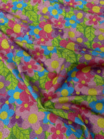 Ditsy Floral Lurex Fabric by the Metre - Whotex Fabrics London