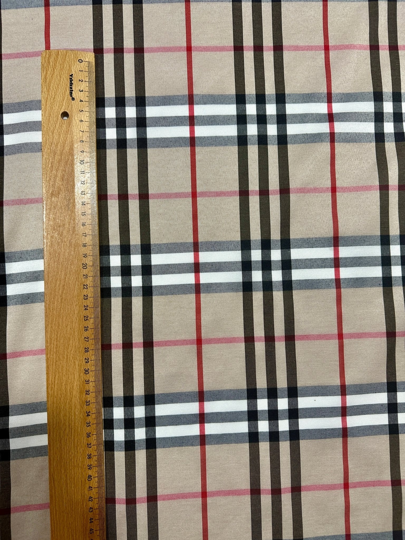 Double Sided Beige Plaid Tartan, Poplin Cotton Fabric - Whotex Online Fabric Store