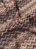 Earth Tone Zigzag Woven Mesh Fabric - Whotex Online Fabric Store