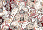 Elegant Black & Beige Paisley Fabric by the Metre - Whotex Fabrics London
