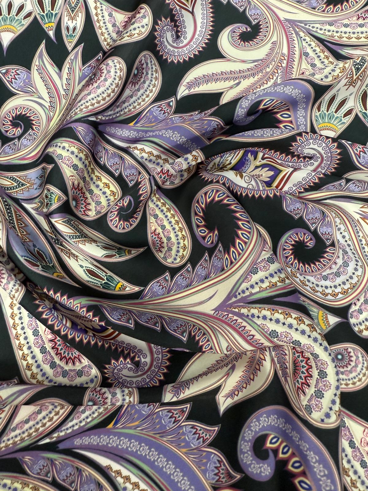 Elegant Paisley Pattern Fabric by the Metre – Soft & Stylish - Whotex Fabrics London