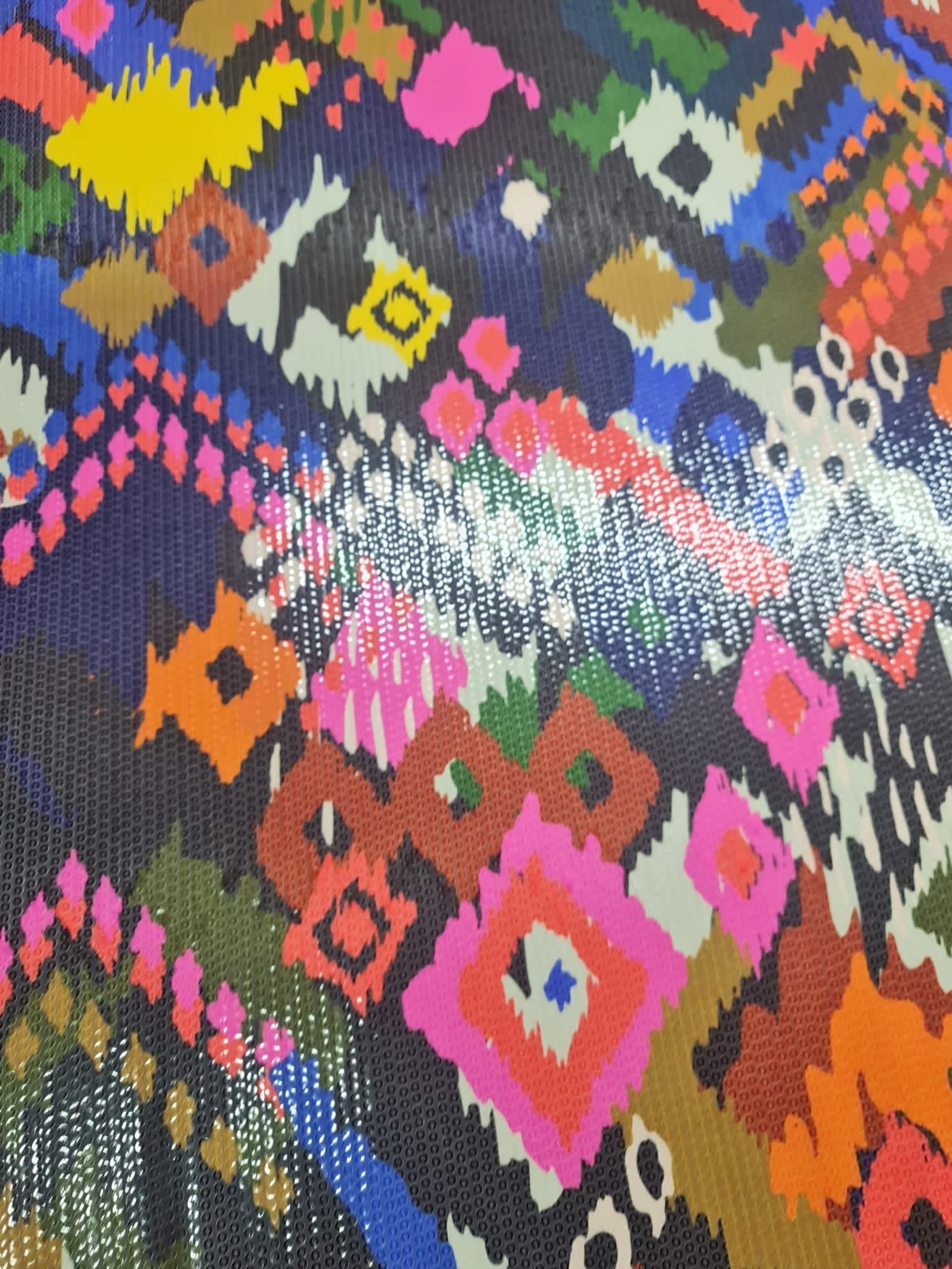 Ethnic Pattern Sequin Fabric, 2 - Way Stretch Sequin Fabric By The Yard - Whotex Online Fabric Store