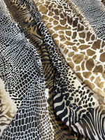 Exotic Animlal Pattern Brown Black Color Fabric - Whotex Online Fabric Store