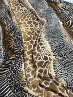 Exotic Animlal Pattern Brown Black Color Fabric - Whotex Online Fabric Store