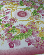 Floral Baroque Lurex Fabric by the Metre - Whotex Fabrics London