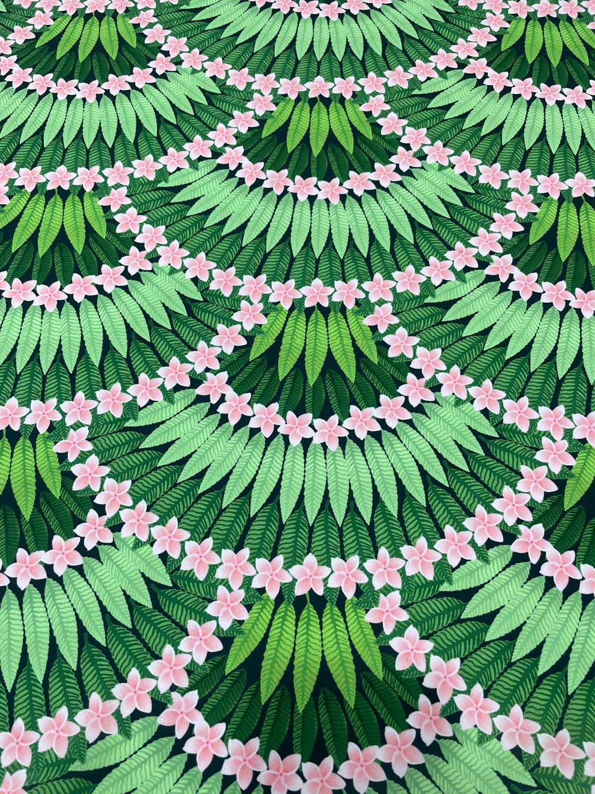 Floral Pattern Fabric, Leaf Pattern Crepe Fabric - Whotex