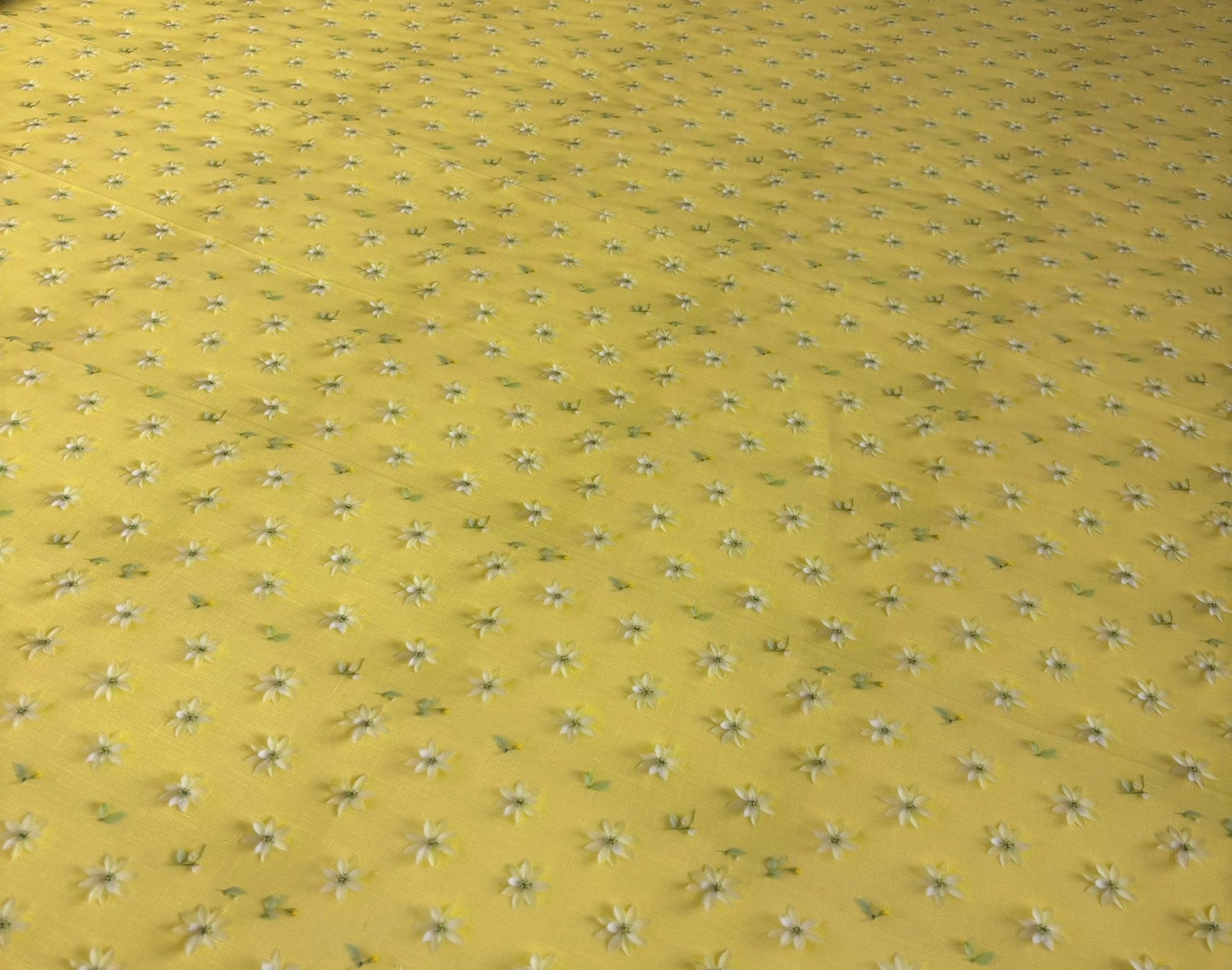 Floral Print Linen Fabric by the Metre - Whotex Fabrics London