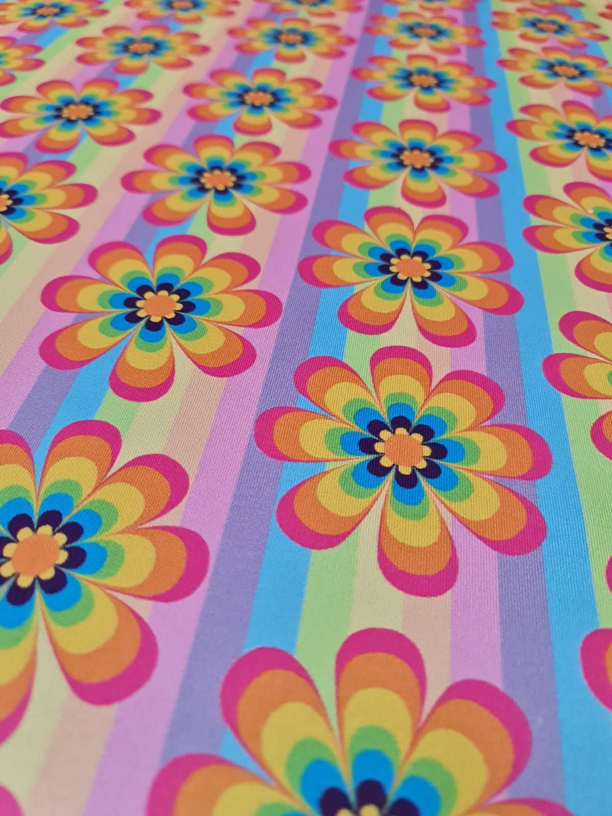 Flowers Pattern Fabric, Rainbow Color Fabric - Whotex Online Fabric Store