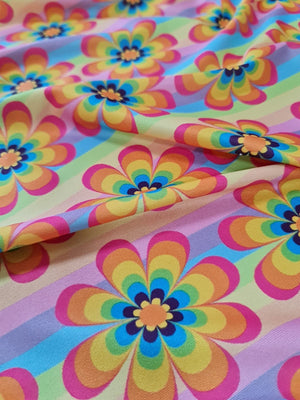 Flowers Pattern Fabric, Rainbow Color Fabric - Whotex Online Fabric Store
