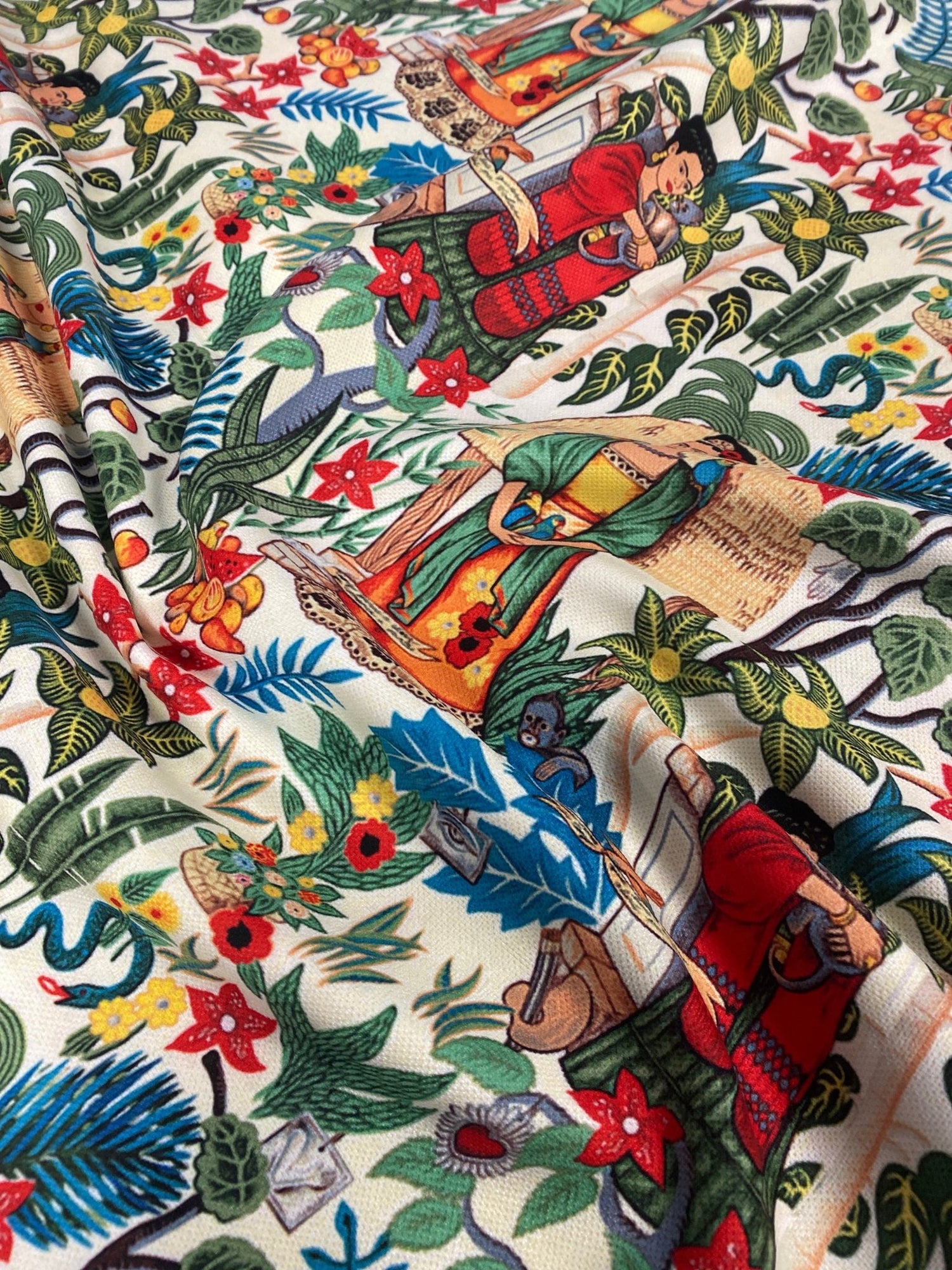 Frida Design Upholstery Fabric - Colorful Floral Print for Home Décor - Whotex Online Fabric Store