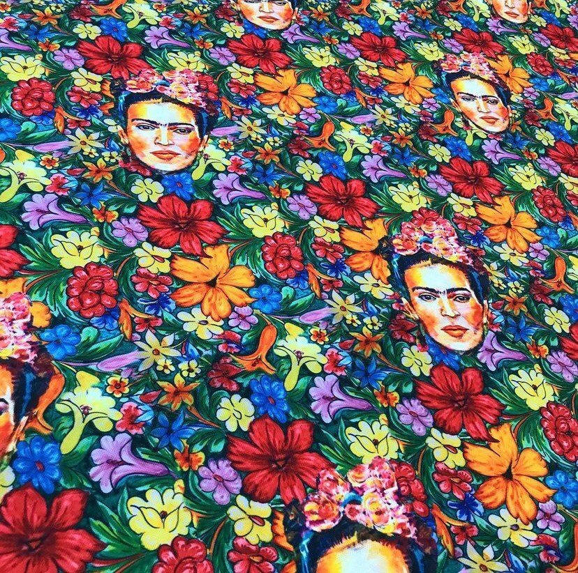 Frida Flowers Print Upholstery Fabric, Digital print fabric, outdoor runner curtain pillow bags fabric - Whotex