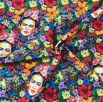 Frida Flowers Print Upholstery Fabric, Digital print fabric, outdoor runner curtain pillow bags fabric - Whotex Online Fabric Store