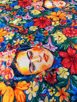Frida Kahlo Floral Upholstery Fabric - Vibrant Artistic Design for Home Decor - Whotex Online Fabric Store