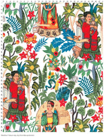 Frida Kahlo Tropical Print Fabric – Colourful Design by the Metre - Whotex Fabrics London