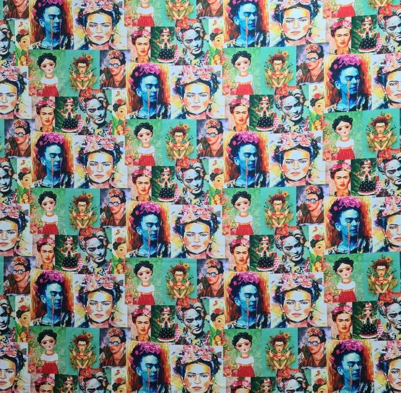 Frida Khalo Fabric, Frida Print Upholstery Fabric, Digital print fabric, outdoor runner curtain pillow bags fabric - Whotex