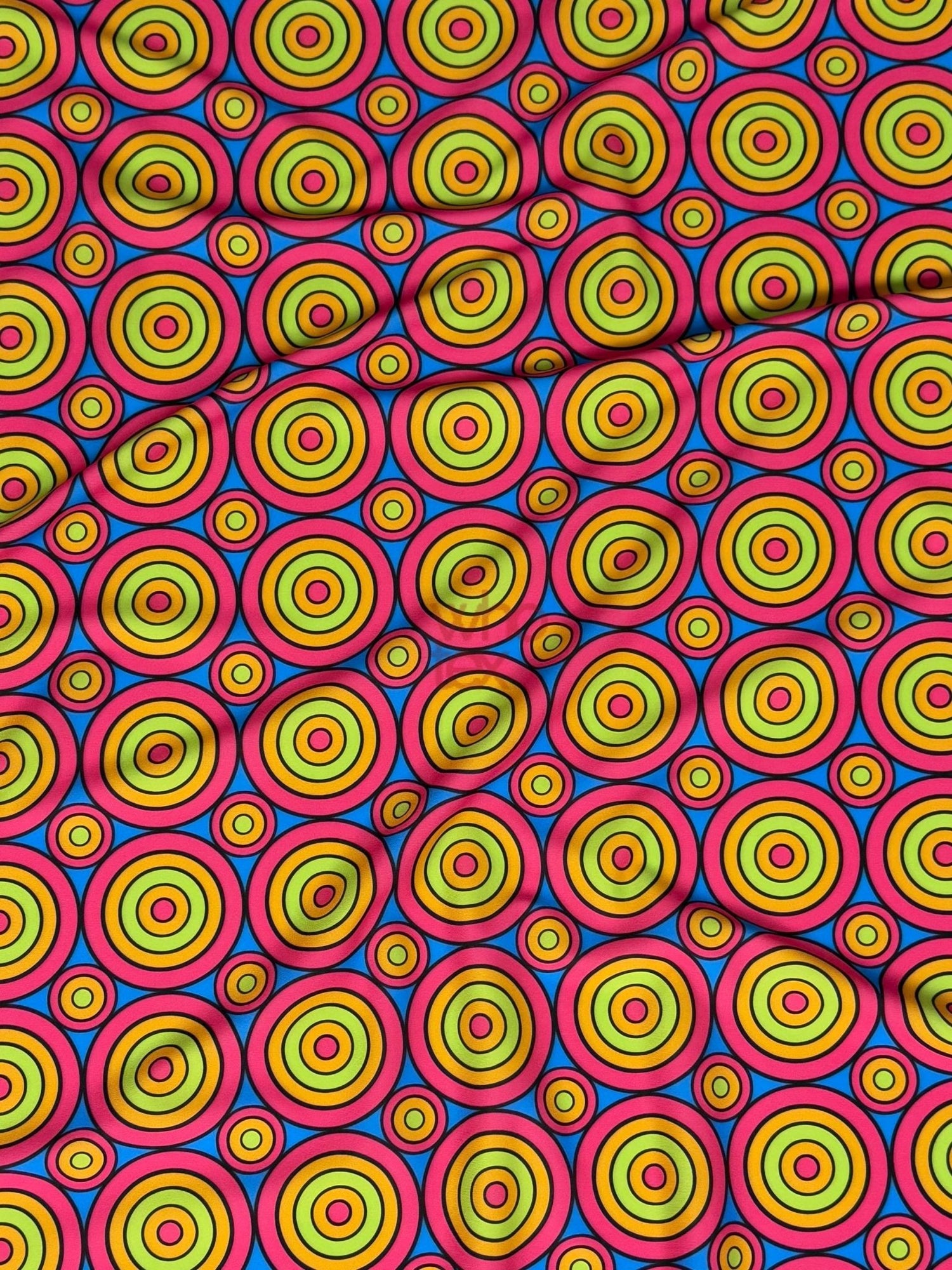 Geometric Circles Print Fabric, Colorful Fabric By The Yard - Whotex Online Fabric Store