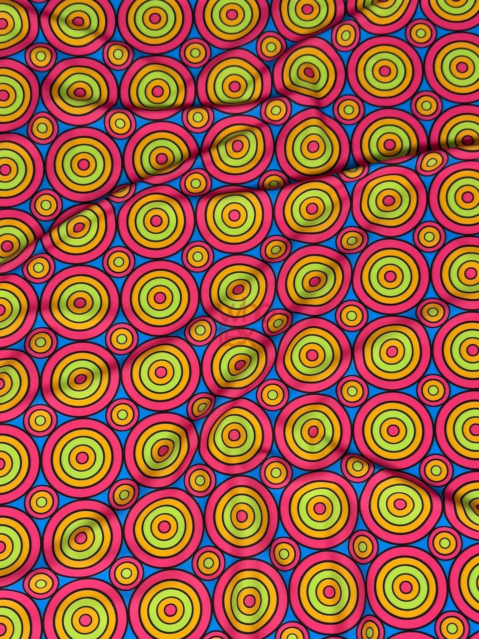 Geometric Circles Print Fabric, Colorful Fabric By The Yard - Whotex Online Fabric Store