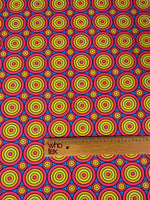 Geometric Circles Print Fabric, Colorful Fabric By The Yard - Whotex Online Fabric Store