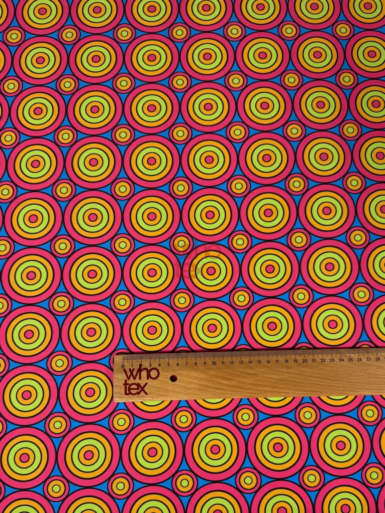 Geometric Circles Print Fabric, Colorful Fabric By The Yard - Whotex Online Fabric Store