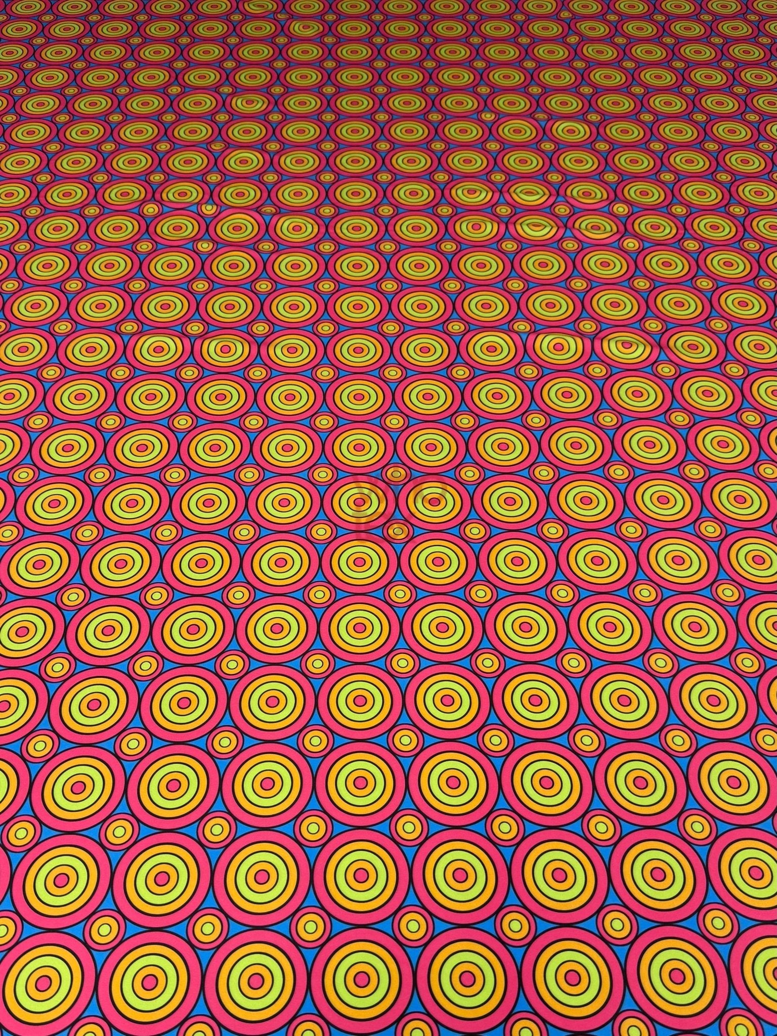 Geometric Circles Print Fabric, Colorful Fabric By The Yard - Whotex Online Fabric Store
