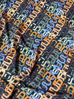 Geometric Retro Chain Link Pattern Fabric - Bold & Trendy Design Fabric By The Yard - Whotex Online Fabric Store