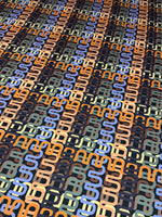 Geometric Retro Chain Link Pattern Fabric - Bold & Trendy Design Fabric By The Yard - Whotex Online Fabric Store
