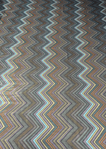 Geometric Zigzag Chiffon Fabric by the Metre - Whotex Fabrics London